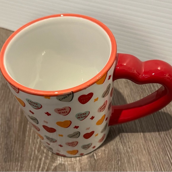 Super Cute Texas-Themed Conversation Hearts 16 oz Mug- NWT - Picture 2 of 4